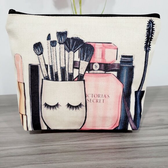 ๐Chic Makeup Bag Cosmetic Bag Travel Organizer for Brushes & Essentials - Picture 4 of 8